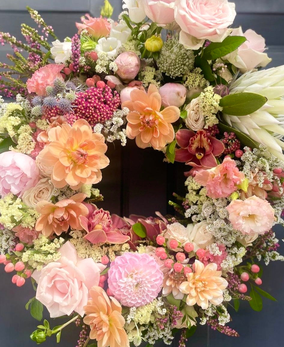 Large Flower Wreath - Spring